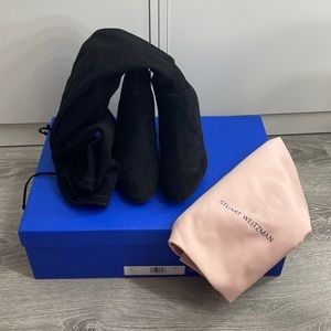 Stuart Weitzman Over Knee Boot Genna Black 37.5 (size 7 US)